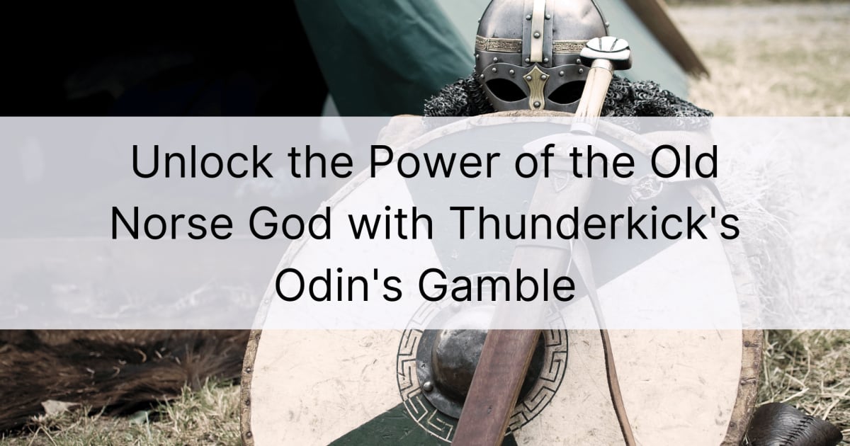 Ξεκλειδώστε τη δύναμη του Παλαιού Σκανδιναβικού Θεού με το Odin's Gamble του Thunderkick